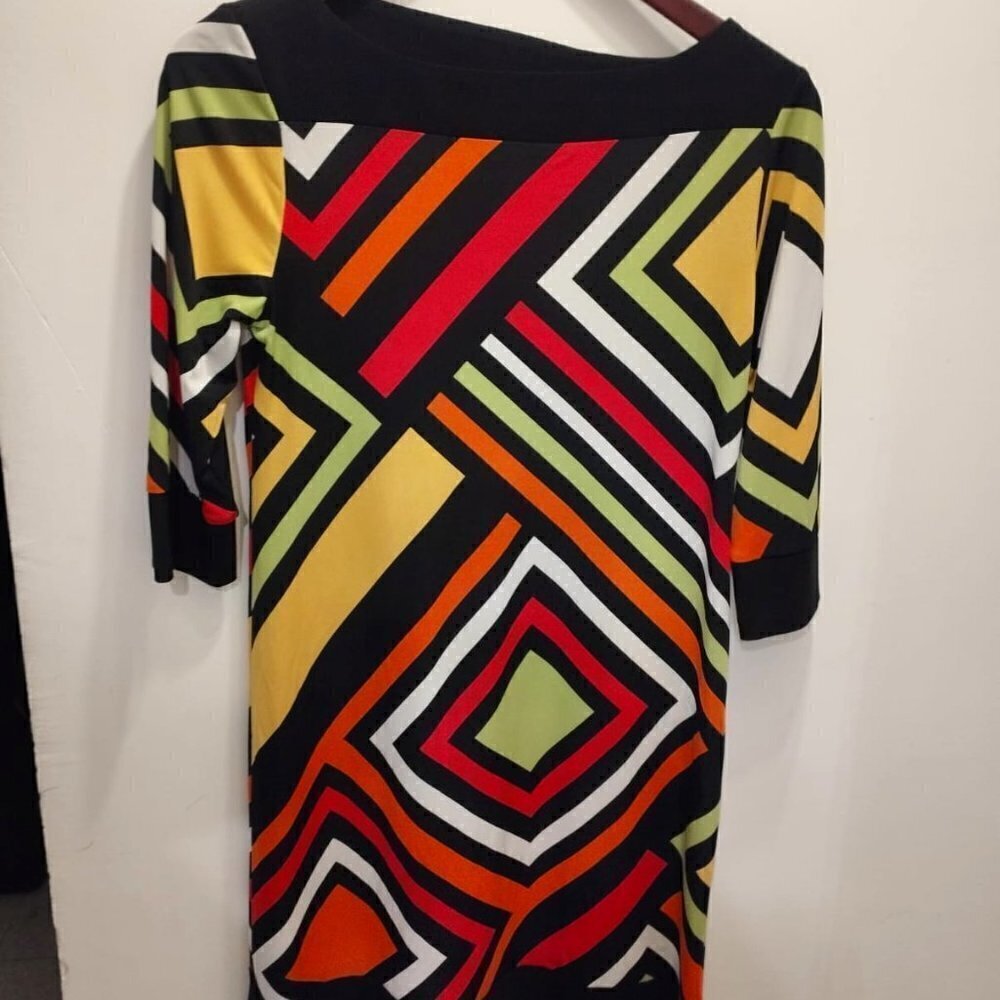 Emma and Michele Geometric Multicolor Dress